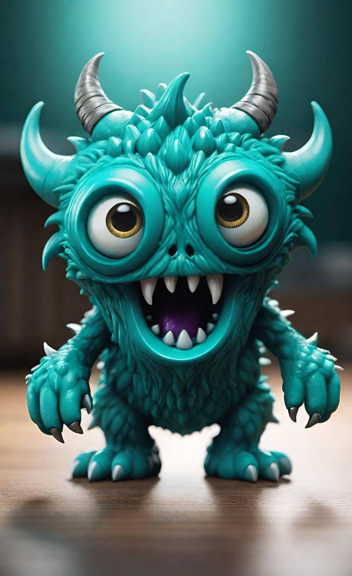 Teal Monster by NezukoRempaDeviart07 on DeviantArt