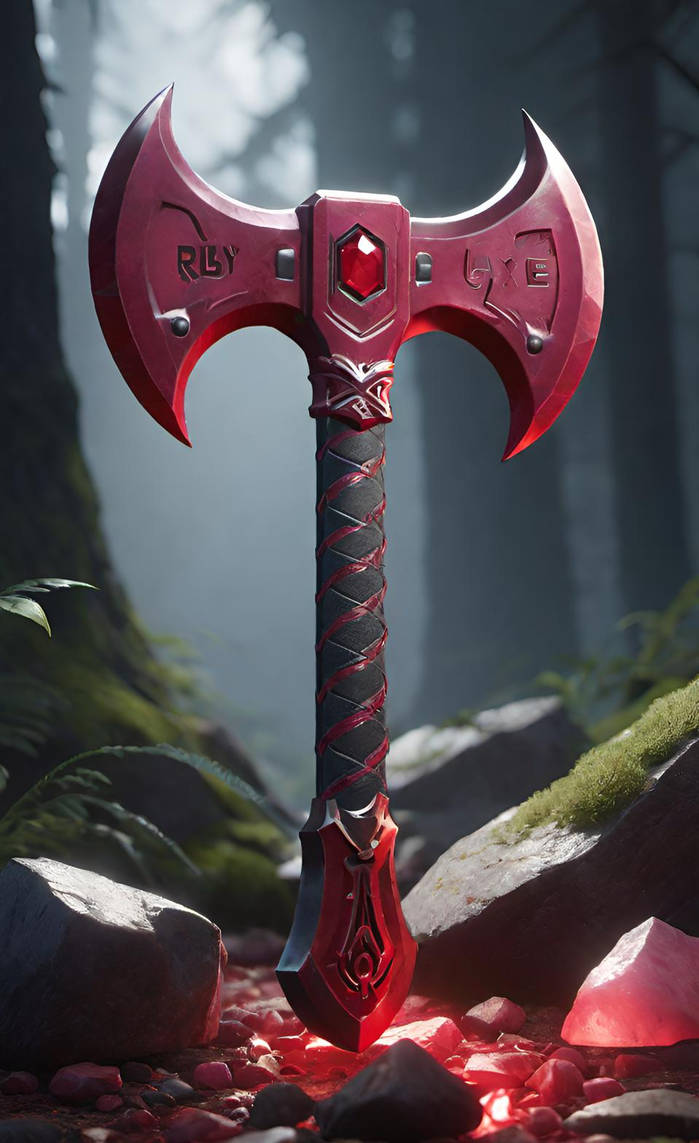 Ruby Axe by NezukoRempaDeviart07 on DeviantArt