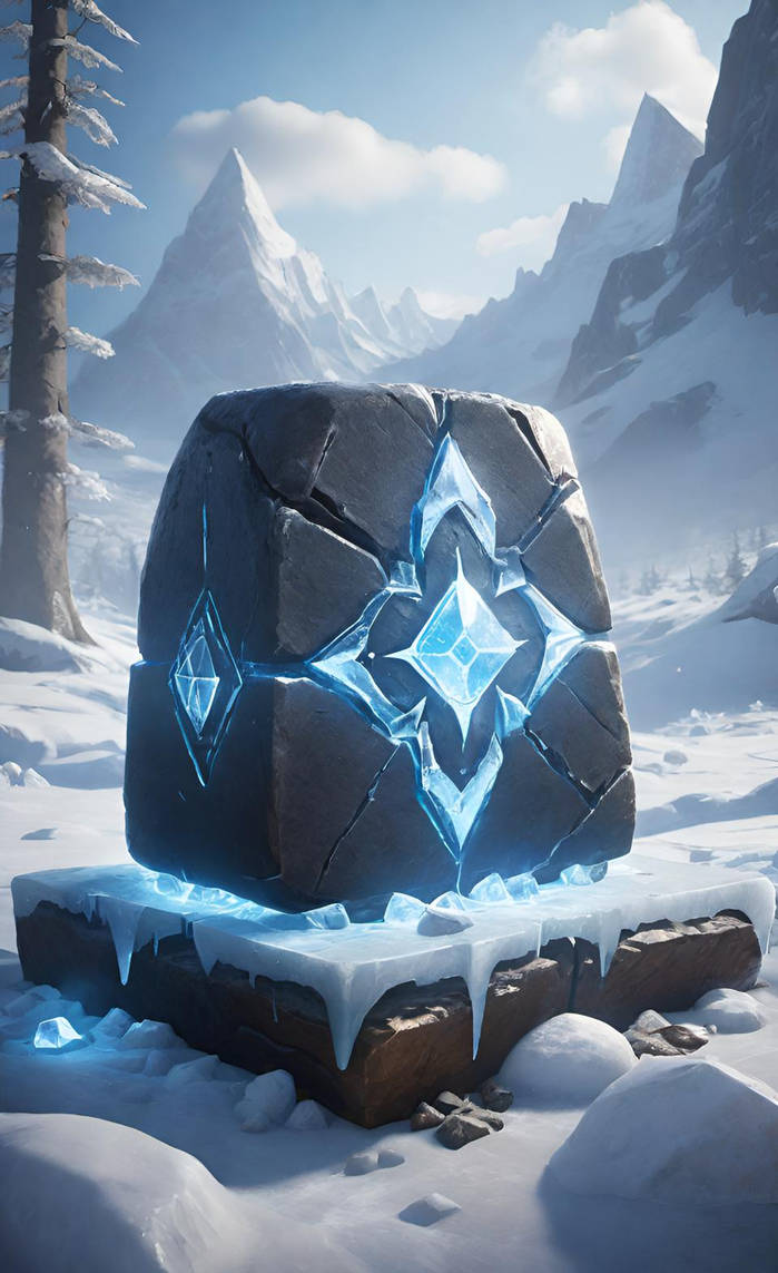 Ice Runestone by NezukoRempaDeviart07 on DeviantArt