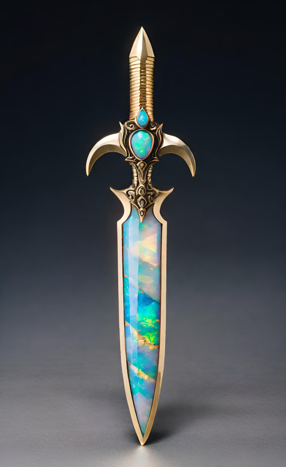 Opal Dagger by NezukoRempaDeviart07 on DeviantArt