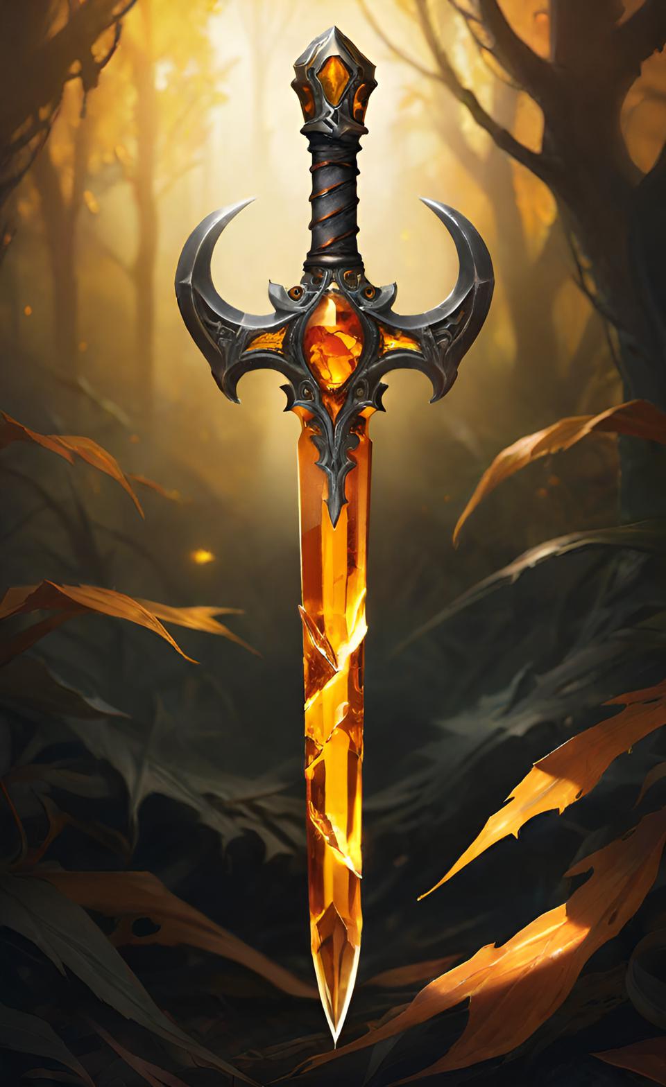 Amber Dagger by NezukoRempaDeviart07 on DeviantArt