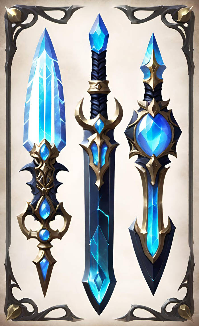 Crystalic Daggers by NezukoRempaDeviart07 on DeviantArt