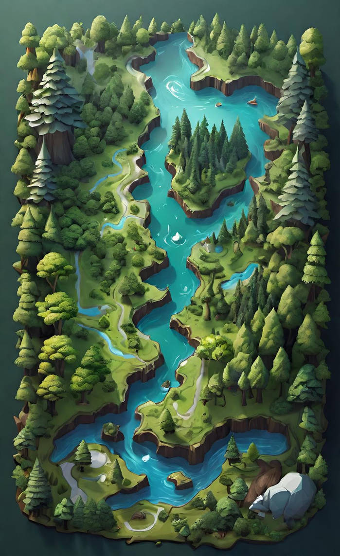 Forest Map by NezukoRempaDeviart07 on DeviantArt