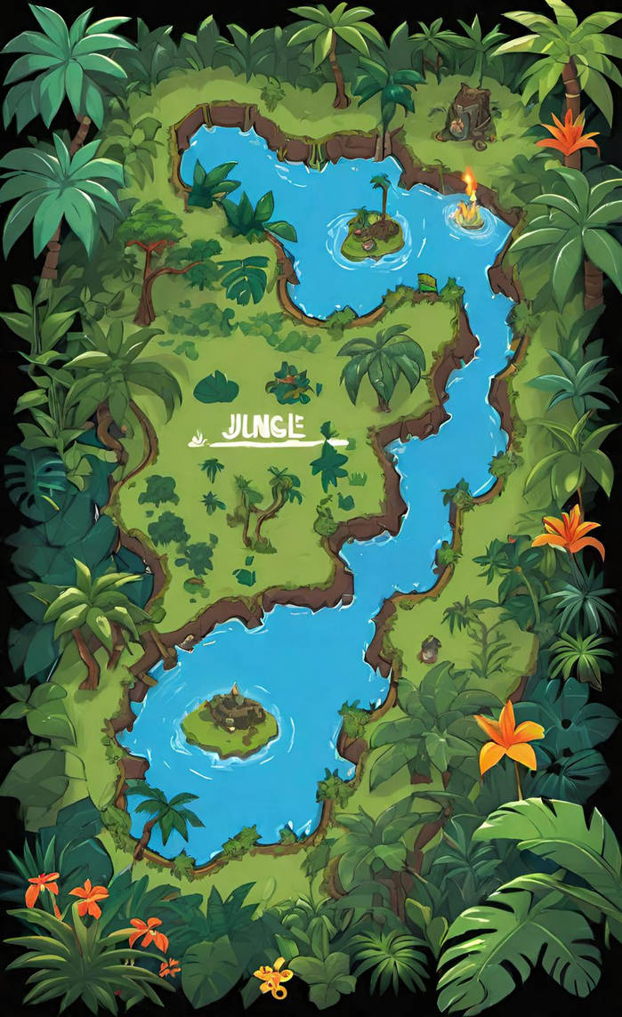 Jungle Map by NezukoRempaDeviart07 on DeviantArt