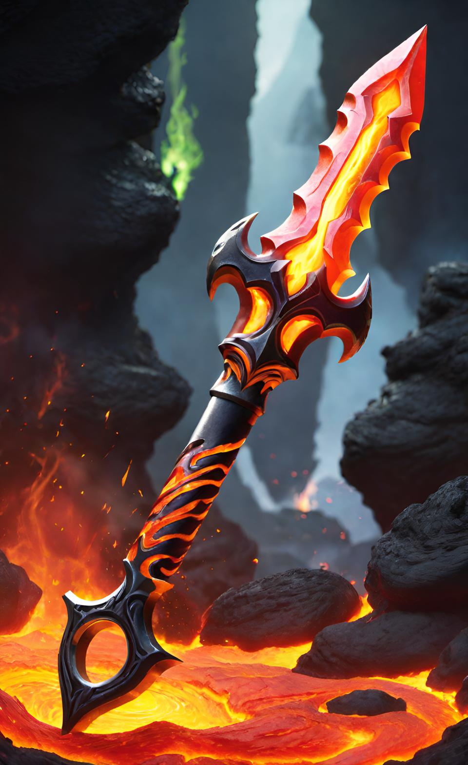 Volcanic Dagger by NezukoRempaDeviart07 on DeviantArt