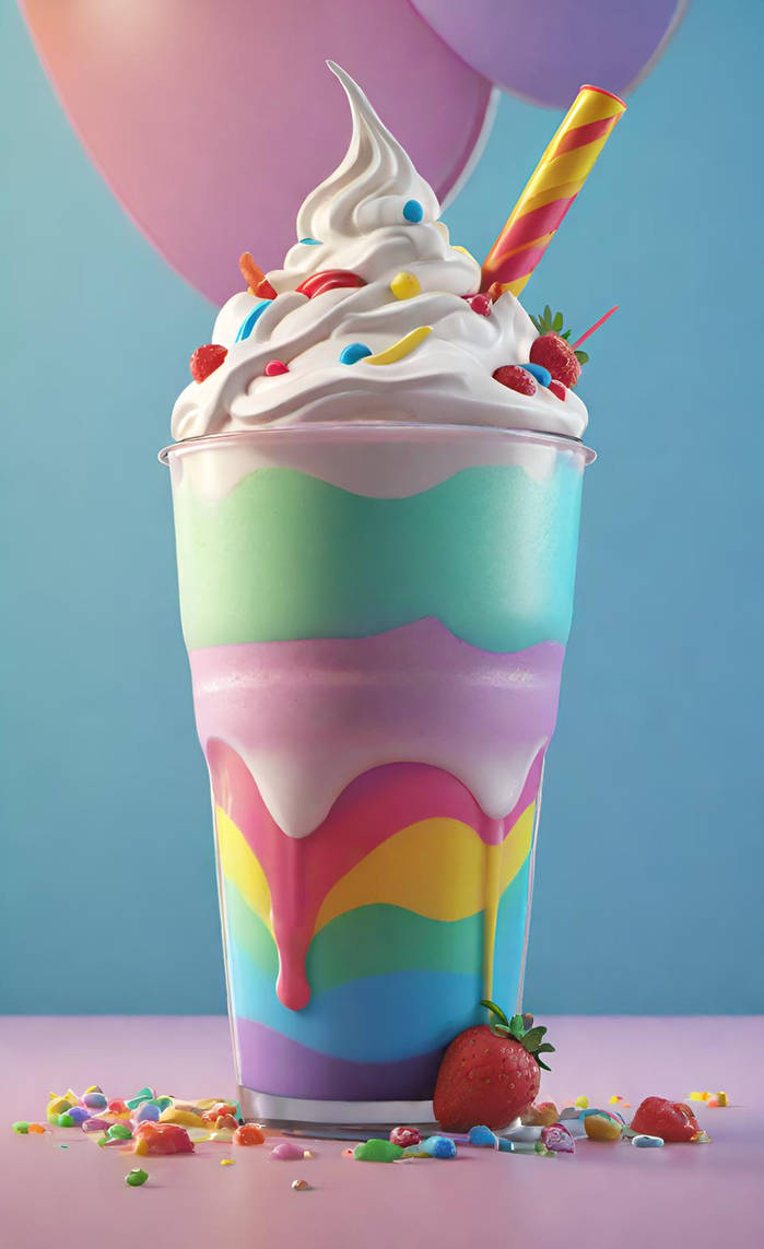 Rainbow Milkshake 10 by NezukoRempaDeviart07 on DeviantArt