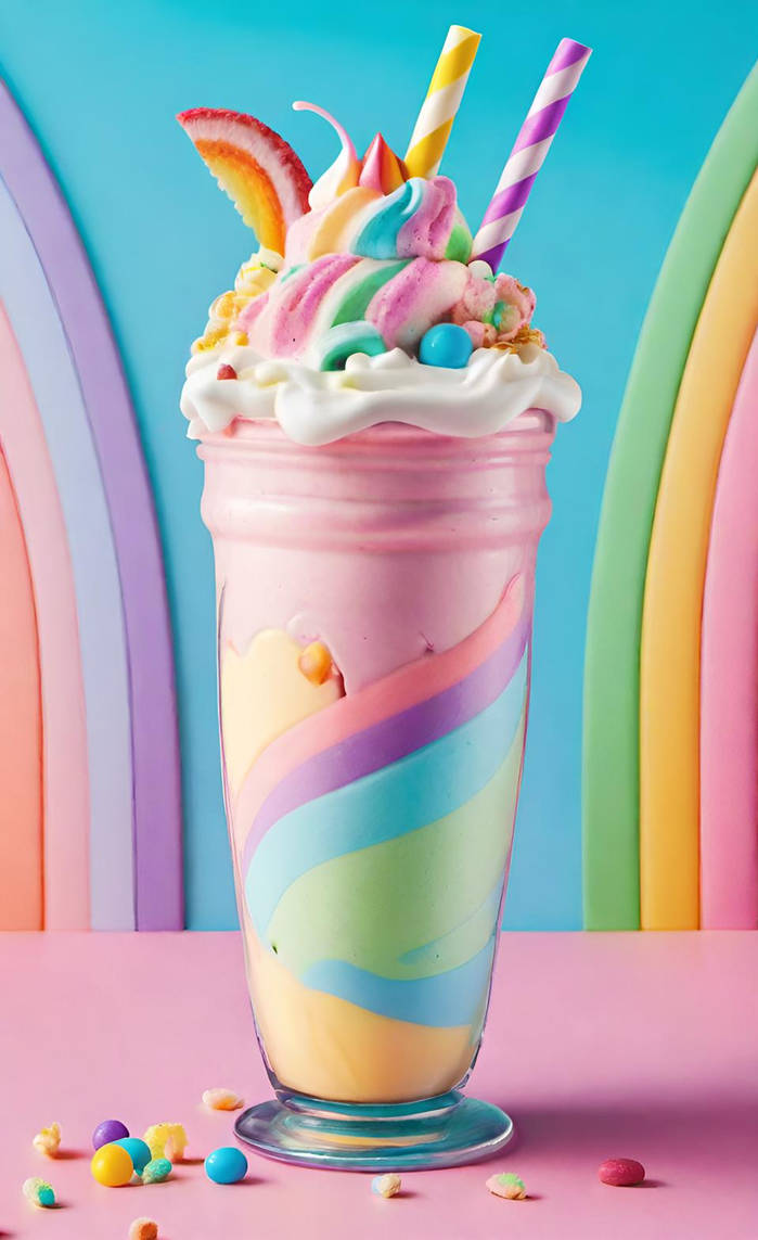 Rainbow Milkshake 8 by NezukoRempaDeviart07 on DeviantArt