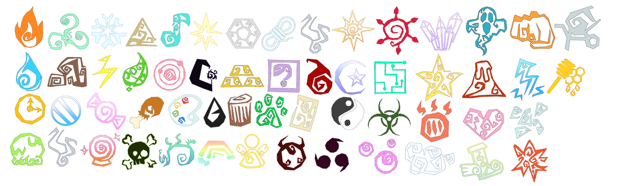 Elemental Symbols by NezukoRempaDeviart07 on DeviantArt