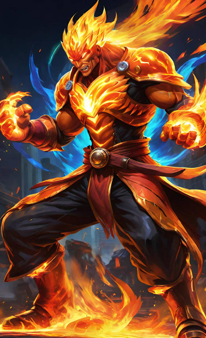 Fire Elemental Hero Fire Elemental Warrior by NezukoRempaDeviart07 on DeviantArt