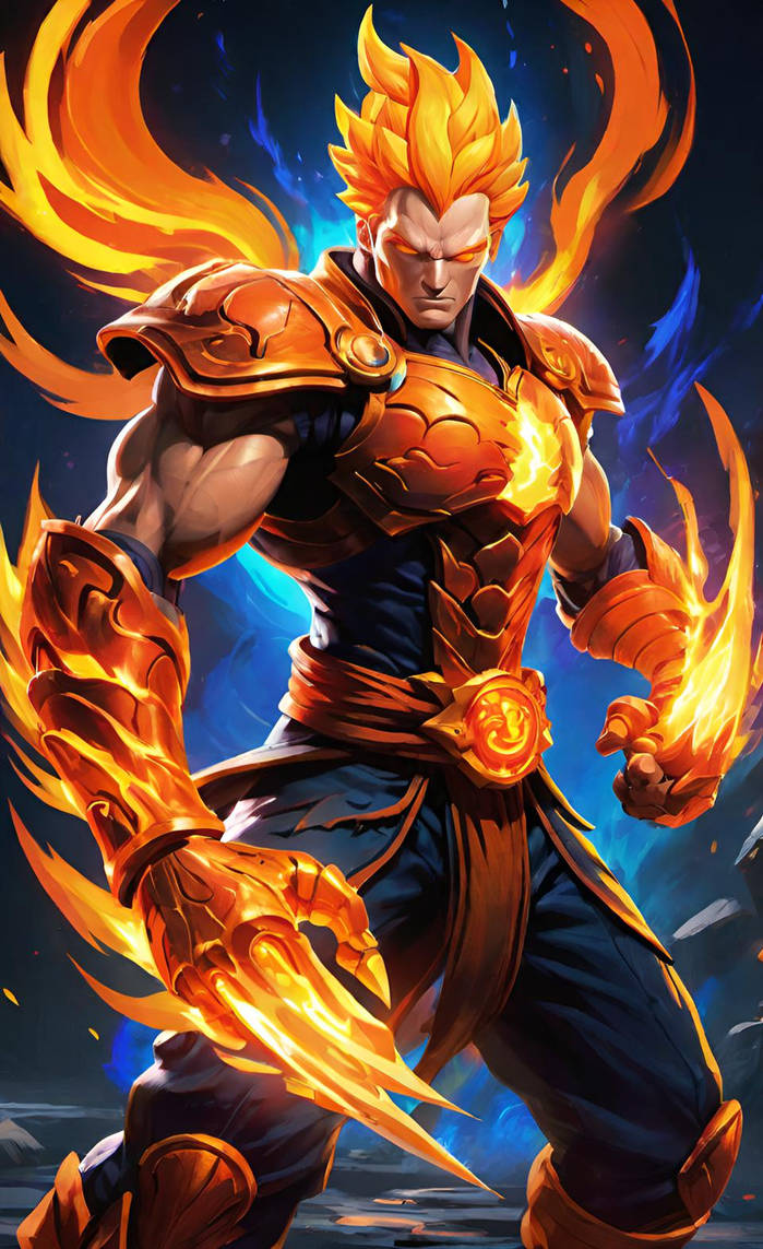 Fire Elemental Hero Fire Elemental Warrior by NezukoRempaDeviart07 on DeviantArt