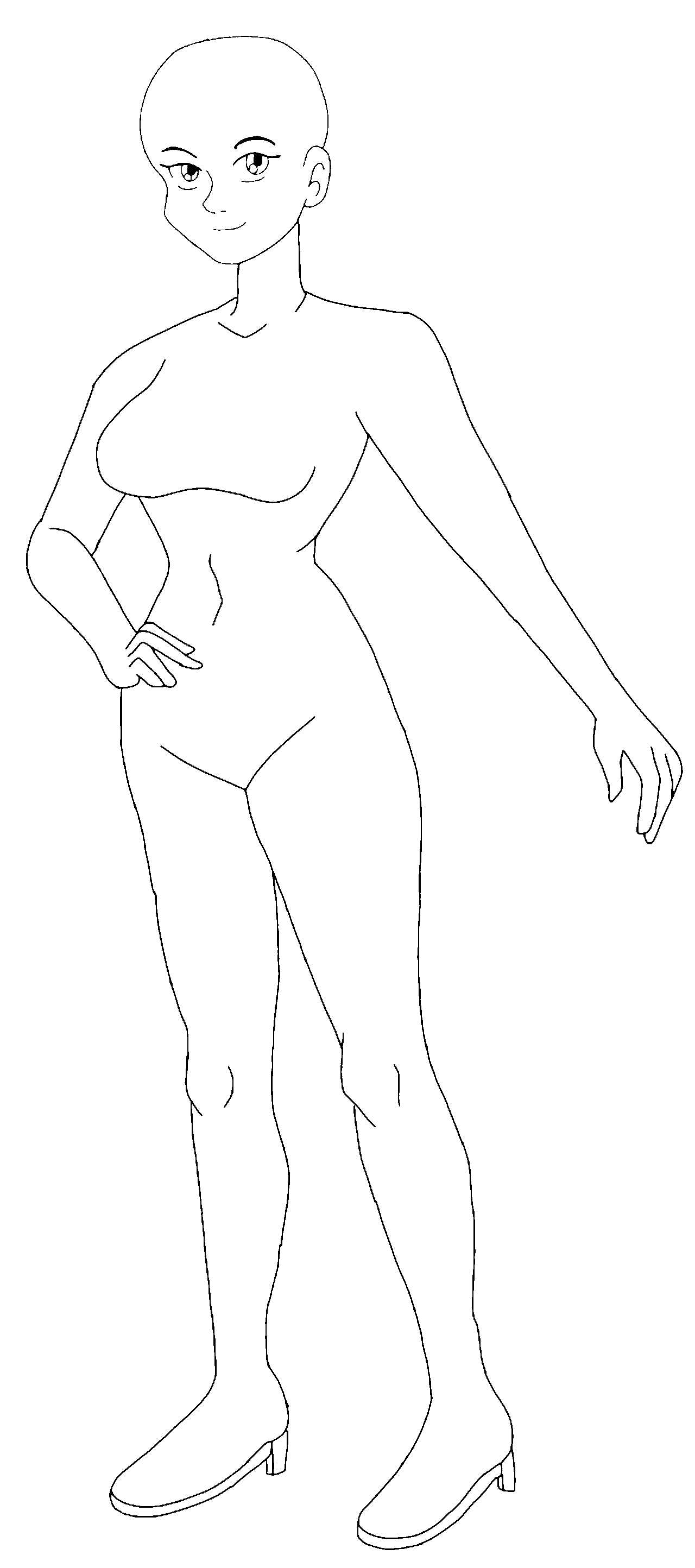 Deviantart Female Template Female Base Blank by NezukoRempaDeviart07 on DeviantArt