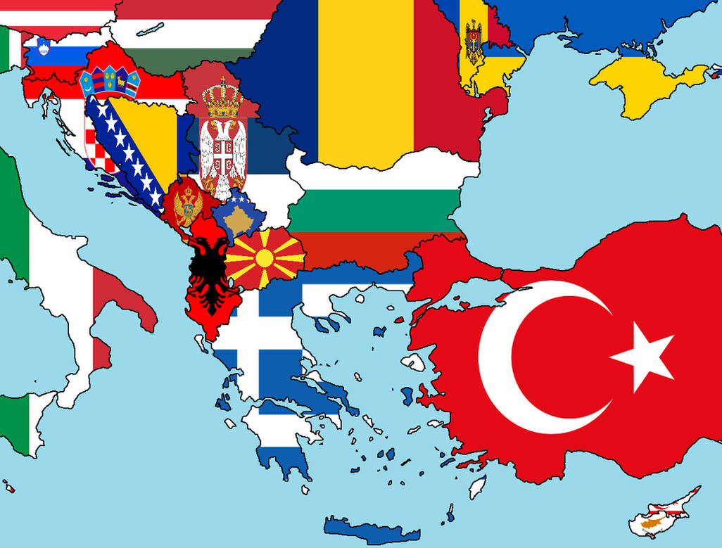 Flag map of the Balkans by ViNZZ404 on DeviantArt
