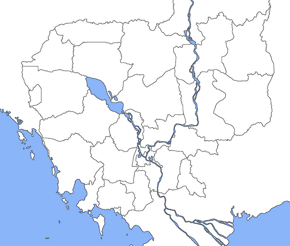 Map of Cambodia (blank) by ViNZZ404 on DeviantArt