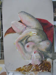 Painted life drawing