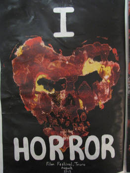 I love horror poster