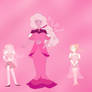 Alternate Universe Pink Diamond and her two pearls