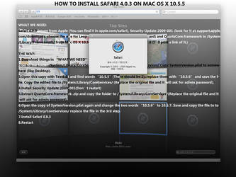 Install Safari4 on Earlier Mac