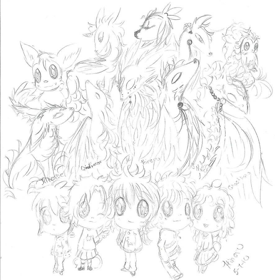 The 5 deviantArt friends by NelNel-Chan on DeviantArt