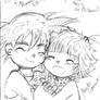 NaruHina and GokuChi Children-Himawari and Goten