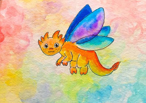 Colorful little dragon!