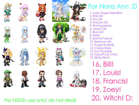 N0ri3's Adoptables