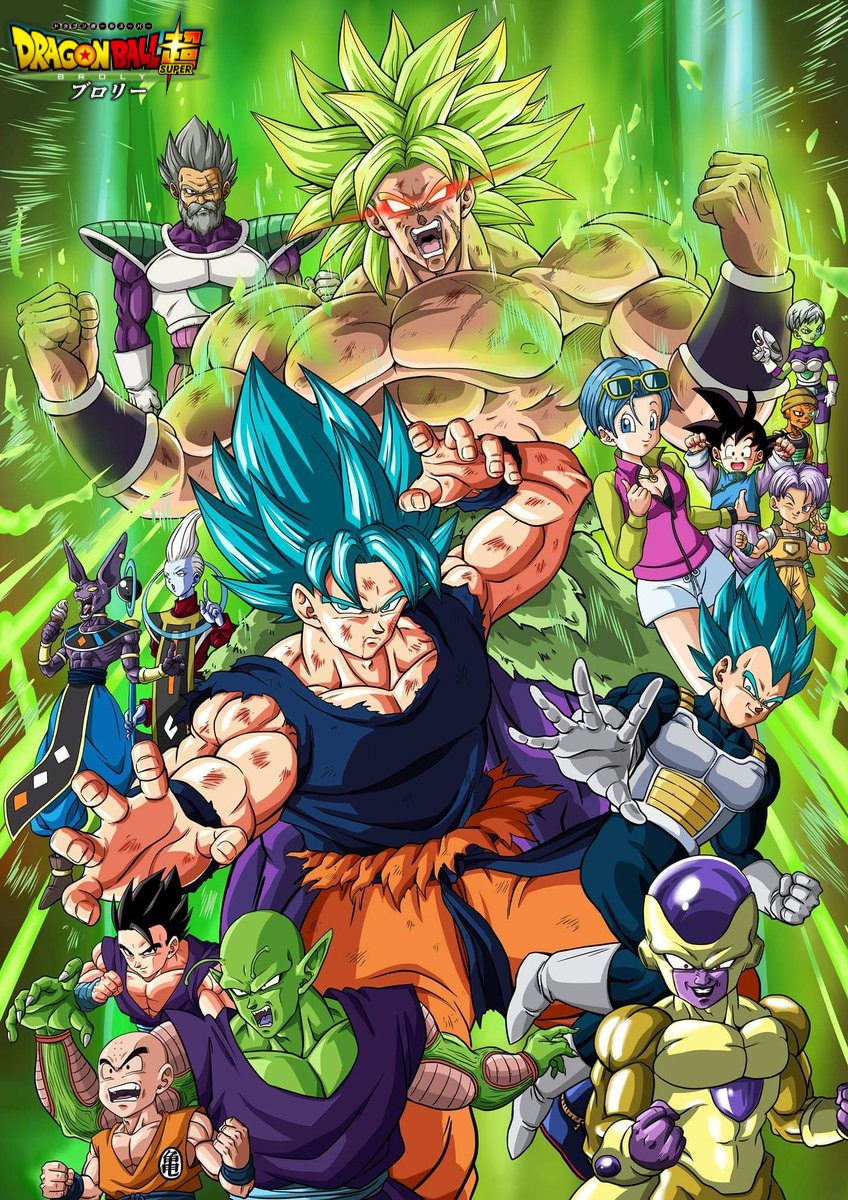 Poster dragon ball super broly anime version