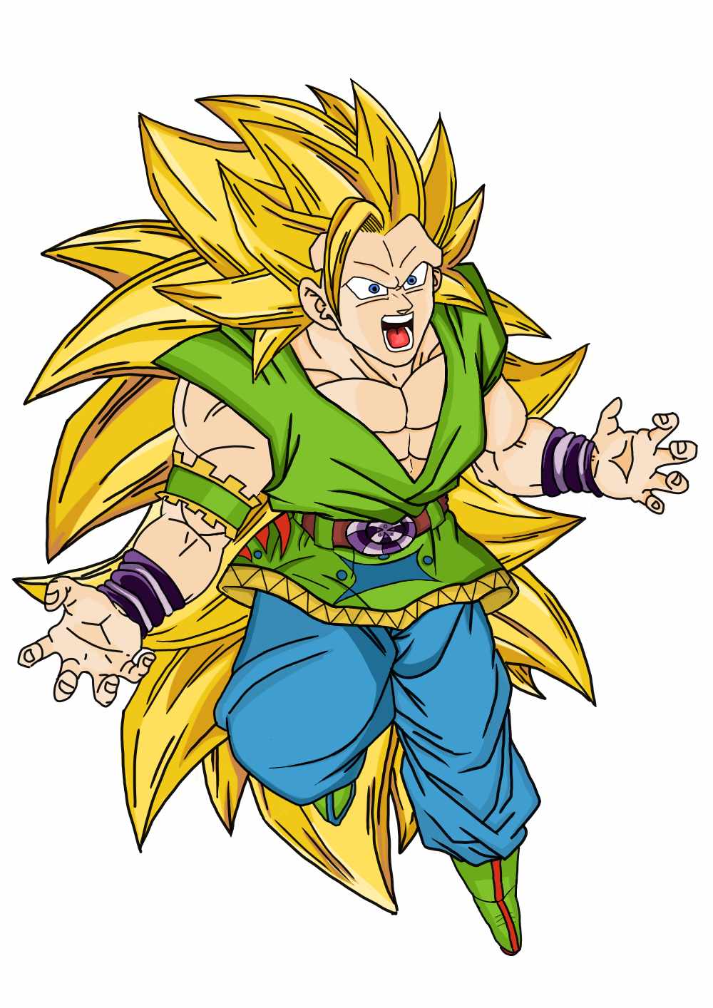 Goku Super Saiyajin 3 by SaoDVD on DeviantArt