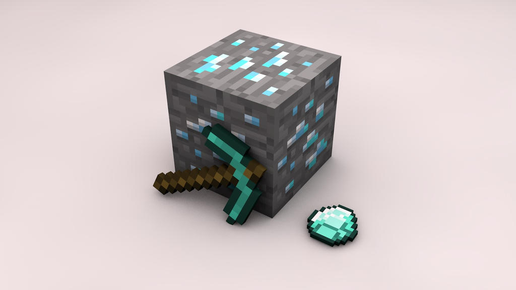 Minecraft Diamond Block By Baconb0y On DeviantArt minecraft-diamond-block-by-baconb0y-on-deviantart
