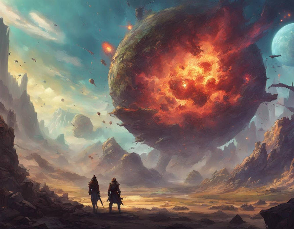 Exploding Planet by kolopicki on DeviantArt