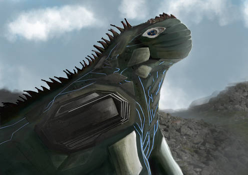 Iguana painting