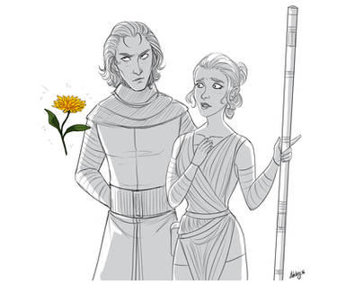 Kylo Ren and Rey