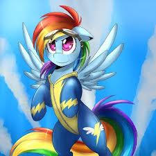 rainbow dash in wonderbolts suite