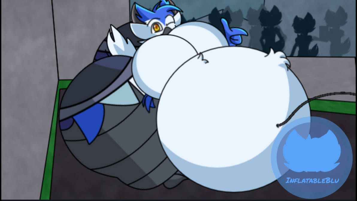 Block Blue Inflation Blu navel Inflation and his employees help by InflatableBlu on DeviantArt