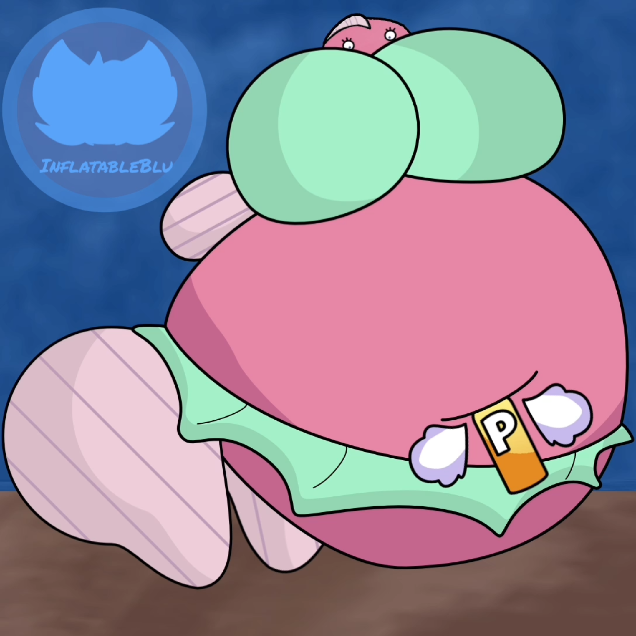Fish Inflation Cartoon Huge Fish Navel Inflation Disaster by InflatableBlu on DeviantArt