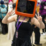 Orange TV head I sold at Kami-con