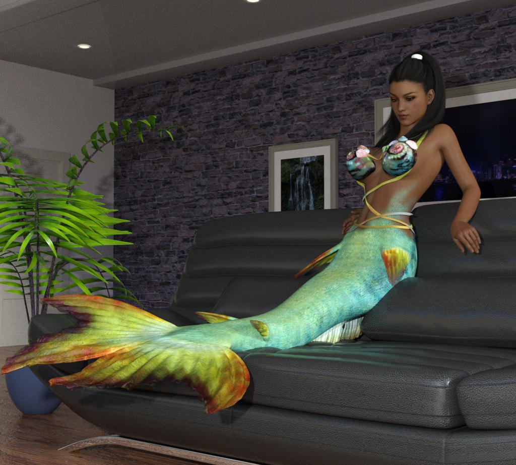 Spontaneous Mermaid Transformation 8 by enjoylingerie on DeviantArt