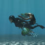 Diver and Mermaid 2
