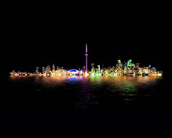 Toronto Skyline From Centre Island Reflection