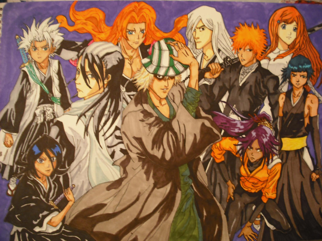 Bleach characters by cartoonfreak707 on DeviantArt
