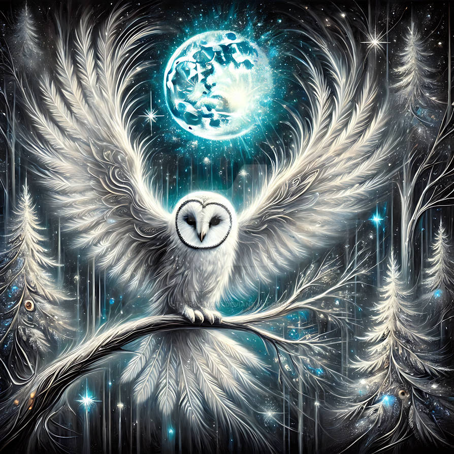 Owl Fn Moonlit Wisdom The Serene Owl by Th3R3v3nan7 on DeviantArt