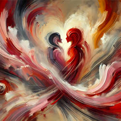 Passion in Motion Abstract Expression of [Roma