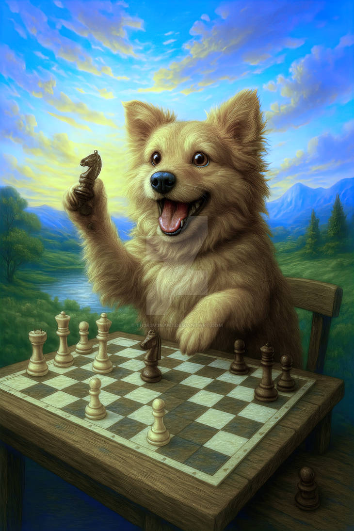 Chester's Checkmate Challenge - A Golden Retriever by Th3R3v3nan7 on ...