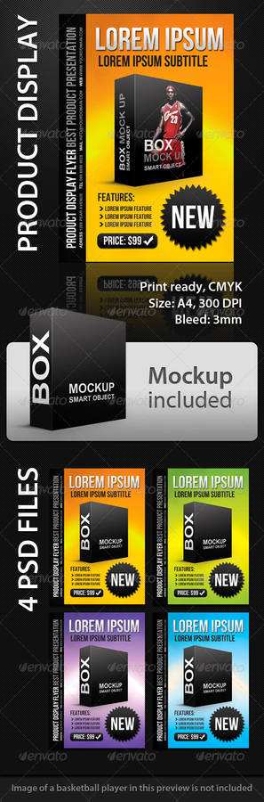 Product Display Flyer Mockup