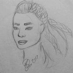 Horizon Zero Dawn Aloy sketch