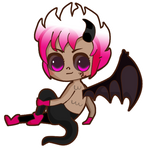 Chibi Sitting Kuromeru By Mrfxckincuthroat-d4xjeiu by x-Riivenge