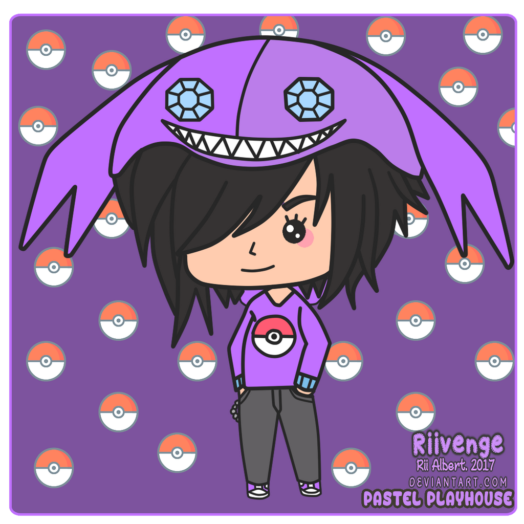 Sableye Chibi - Art Trade by x-Riivenge
