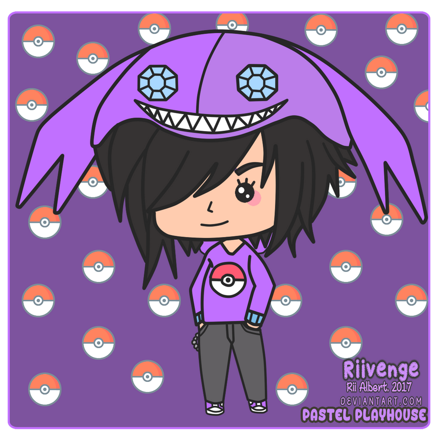Sableye Chibi - Art Trade by x-Riivenge