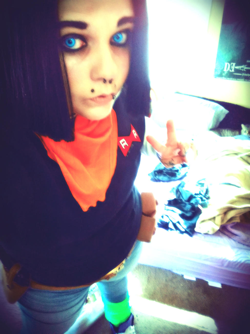 Cosplay - Android 17 - Victory! by x-Riivenge