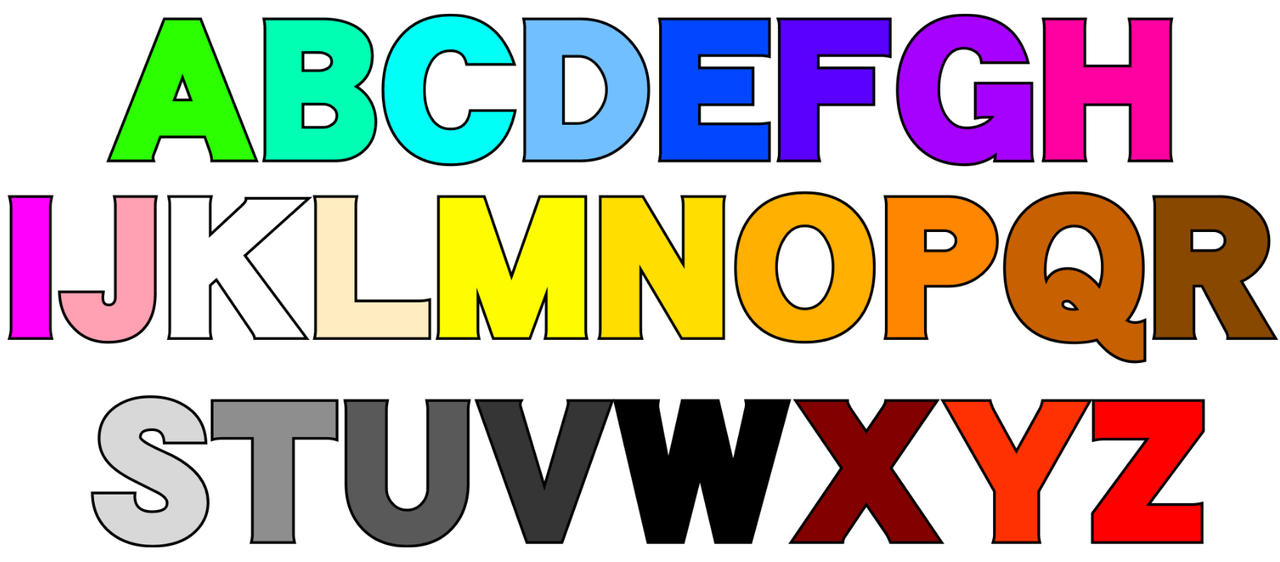 Small Color Letter Colorful Letters by LGcatboy7771 on DeviantArt
