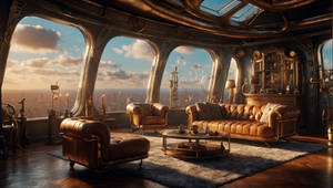 Aether Punk theme living room